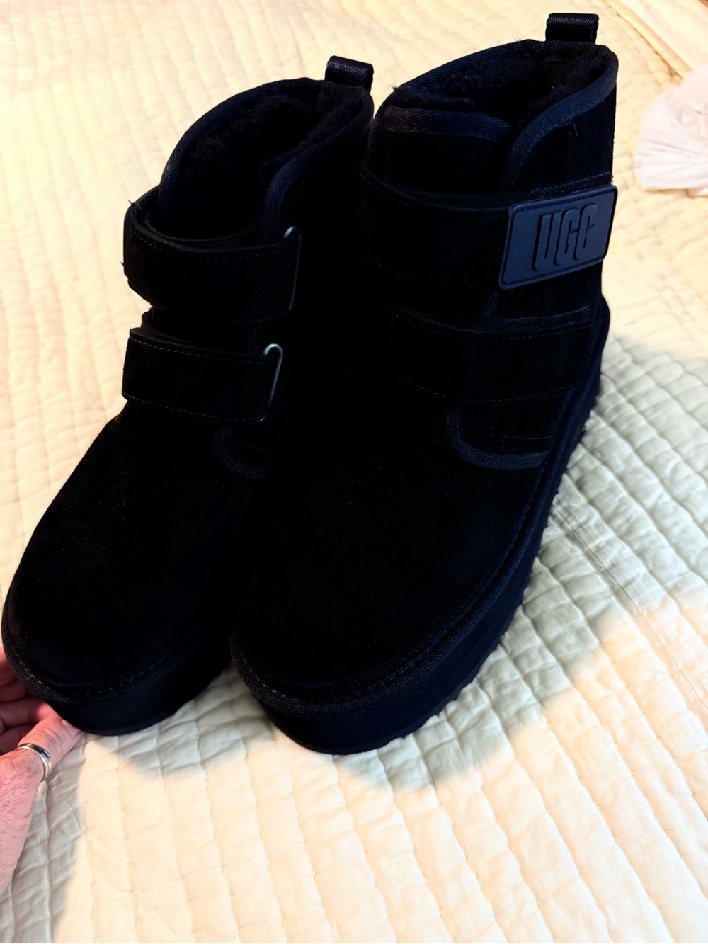 UGG Neumel black ankle boots Double ankle Boots women’s 9